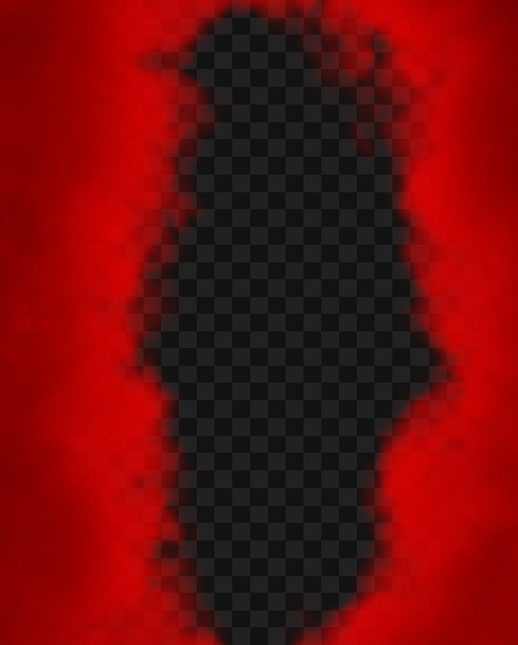 Letter D from Red Smoke Font on Yellow Images Creative Fonts - S72616