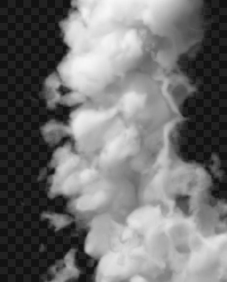 Letter Q from White Dense Clouds on Yellow Images Creative Fonts - S72708
