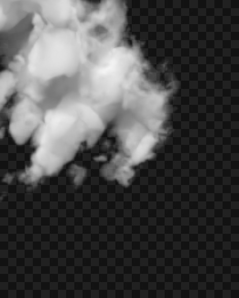 Letter X from White Dense Clouds on Yellow Images Creative Fonts - S72715