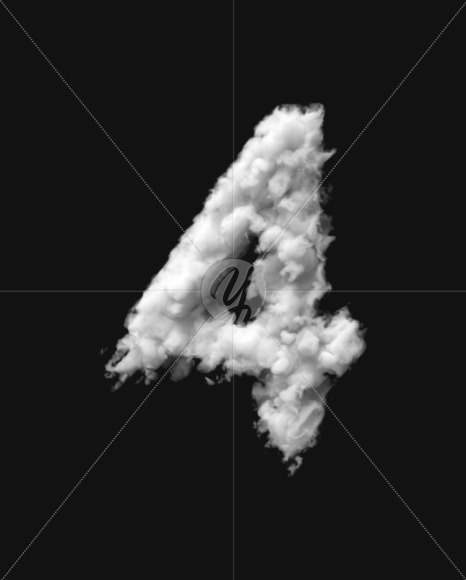 4 from White Dense Clouds on Yellow Images Creative Fonts - S72721