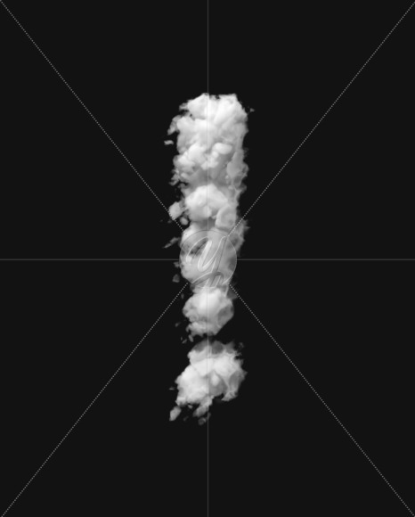 exclamation mark from White Dense Clouds on Yellow Images Creative Fonts - S72728