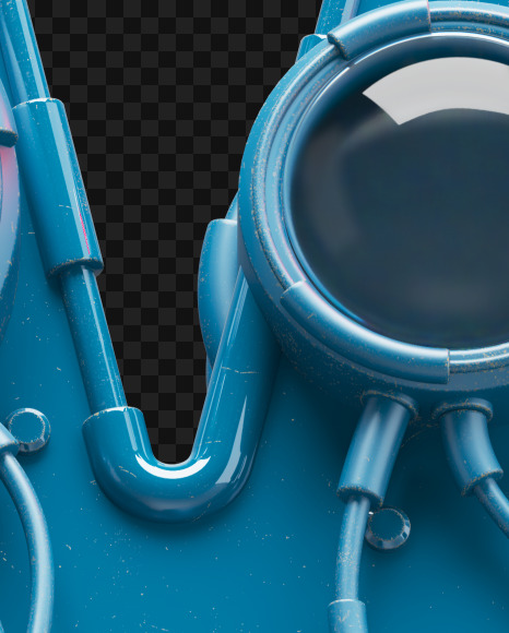 W off from Nuclear smile alphabet on Yellow Images Creative Fonts - S72780