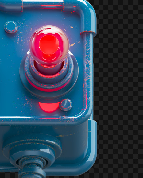 I off from Nuclear smile alphabet on Yellow Images Creative Fonts - S72752