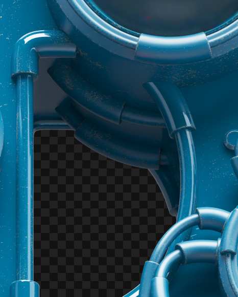 P off from Nuclear smile alphabet on Yellow Images Creative Fonts - S72766