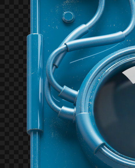 D off from Nuclear smile alphabet on Yellow Images Creative Fonts - S72742