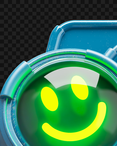 Letter A from Nuclear smile alphabet on Yellow Images Creative Fonts - S72735