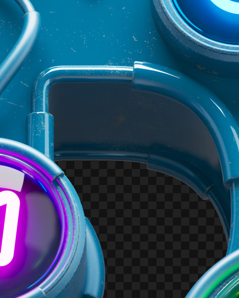 Letter B from Nuclear smile alphabet on Yellow Images Creative Fonts - S72737