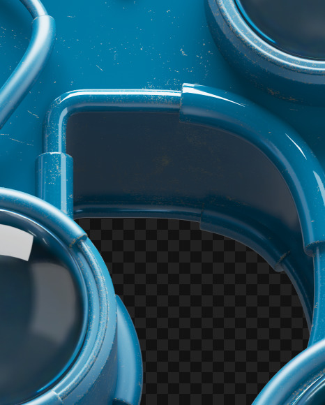 B off from Nuclear smile alphabet on Yellow Images Creative Fonts - S72738