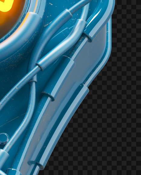 7 from Nuclear smile alphabet on Yellow Images Creative Fonts - S72801