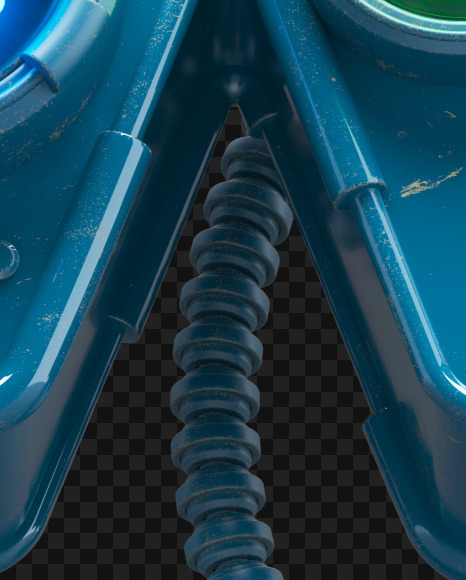 Letter X from Nuclear smile alphabet on Yellow Images Creative Fonts - S72781