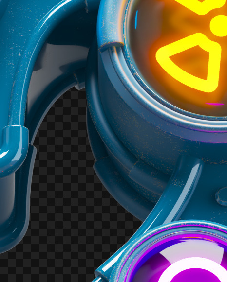 2 from Nuclear smile alphabet on Yellow Images Creative Fonts - S72791