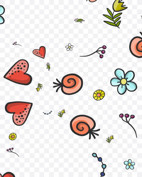 Letter K from Doodle Patterned Nature Font on Yellow Images Creative Fonts - S73107