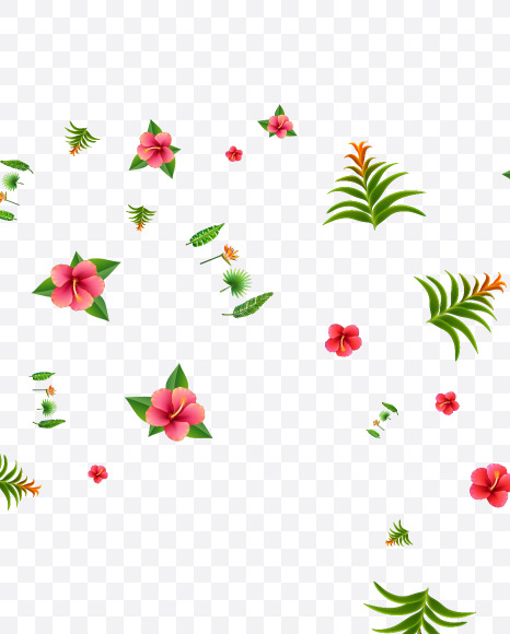 2 from Tropical Leaves Font on Yellow Images Creative Fonts - S73136