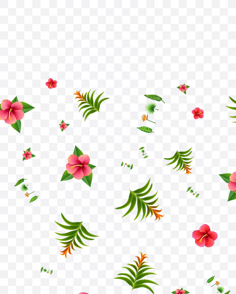 Letter T from Tropical Leaves Font on Yellow Images Creative Fonts - S73164