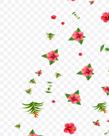 7 from Tropical Leaves Font on Yellow Images Creative Fonts - S73141