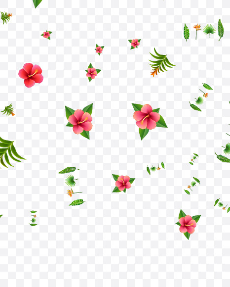 Letter U from Tropical Leaves Font on Yellow Images Creative Fonts - S73165