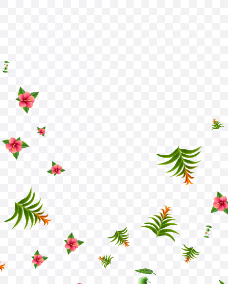 Letter M from Tropical Leaves Font on Yellow Images Creative Fonts - S73157