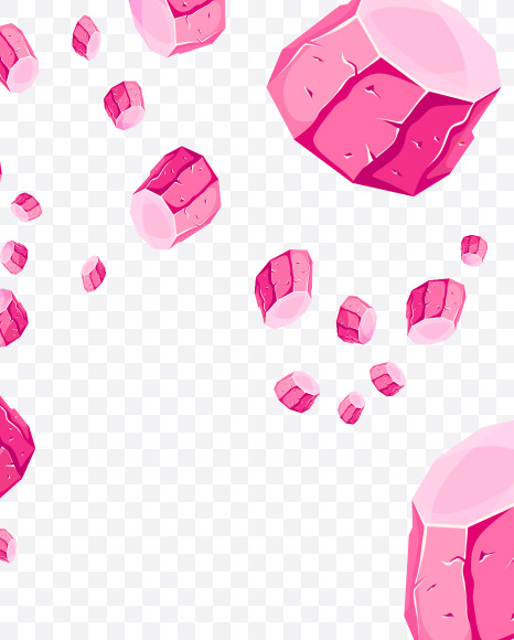 Letter R from Pink Crystal Stone Font on Yellow Images Creative Fonts - S73304