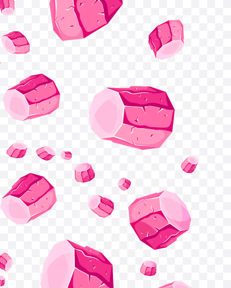1 from Pink Crystal Stone Font on Yellow Images Creative Fonts - S73275