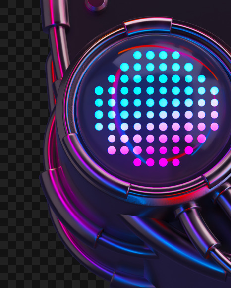 Dollar from Futuristic led neon v2 on Yellow Images Creative Fonts - S73475