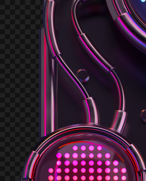 Letter F from Futuristic led neon v2 on Yellow Images Creative Fonts - S73413