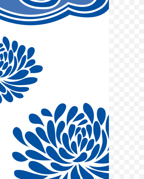 14 from Chinese style blue and white porcelain decorated with letters on Yellow Images Creative Fonts - S73721