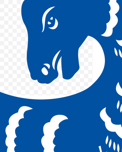 08 from Chinese style blue and white porcelain decorated with letters on Yellow Images Creative Fonts - S73715