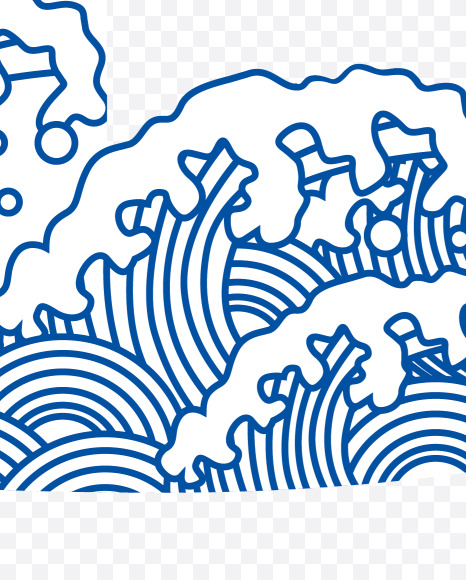 04 from Chinese style blue and white porcelain decorated with letters on Yellow Images Creative Fonts - S73711