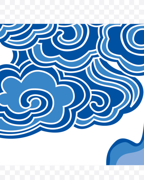 06 from Chinese style blue and white porcelain decorated with letters on Yellow Images Creative Fonts - S73713