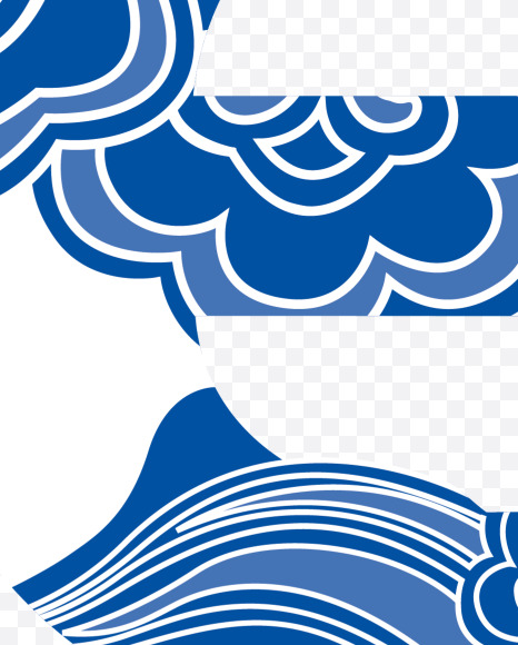 05 from Chinese style blue and white porcelain decorated with letters on Yellow Images Creative Fonts - S73712