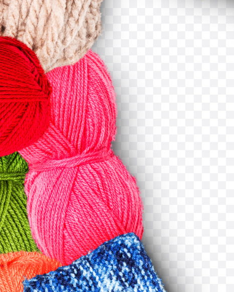 Letter O from Letters made of knitting yarn on Yellow Images Creative Fonts - S73776