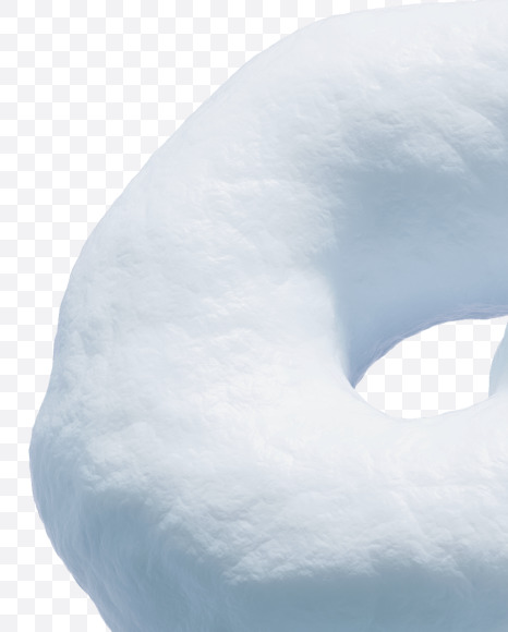 Letter J from Handwritten Snow alphabet on Yellow Images Creative Fonts - S73798
