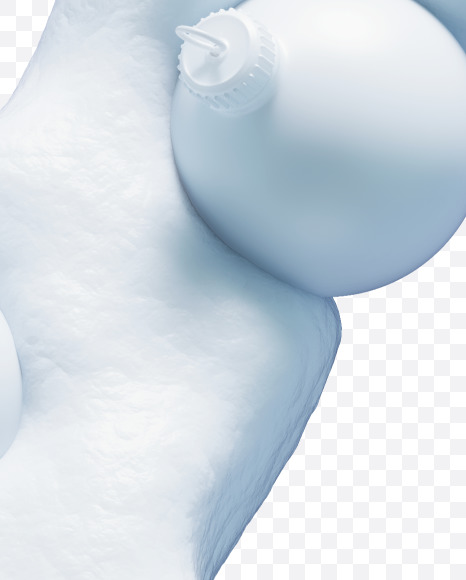 K white from Christmas snowballs on Yellow Images Creative Fonts - S74086