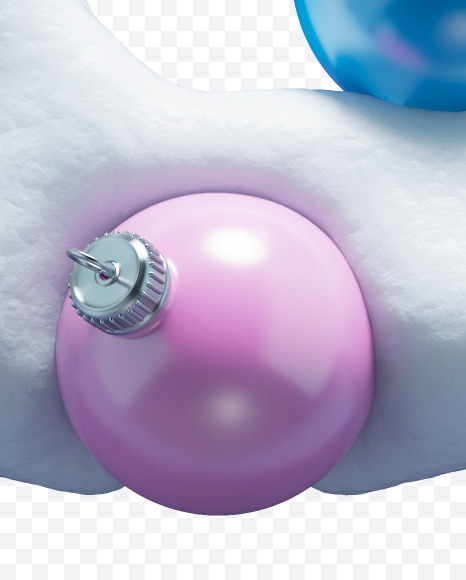 5 from Christmas snowballs on Yellow Images Creative Fonts - S74127