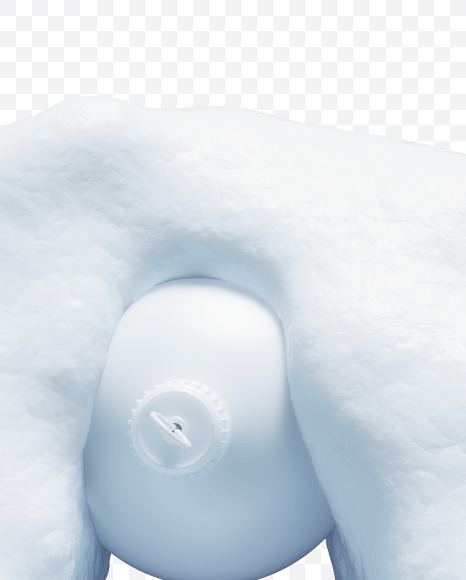 6 white from Christmas snowballs on Yellow Images Creative Fonts - S74130