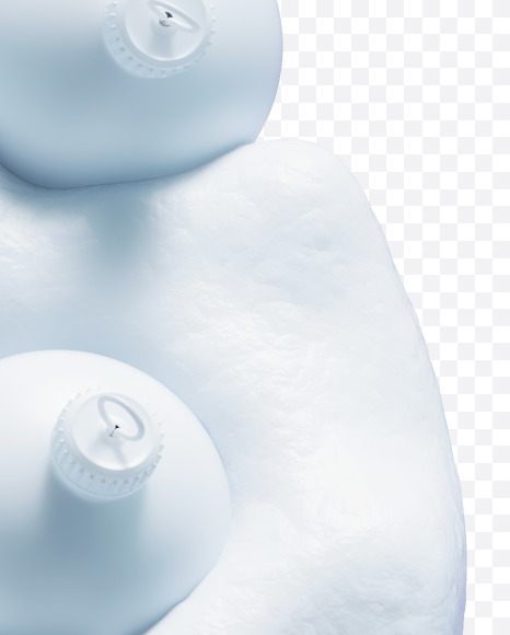 8 white from Christmas snowballs on Yellow Images Creative Fonts - S74134