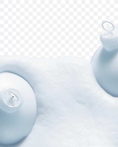 I white from Christmas snowballs on Yellow Images Creative Fonts - S74082