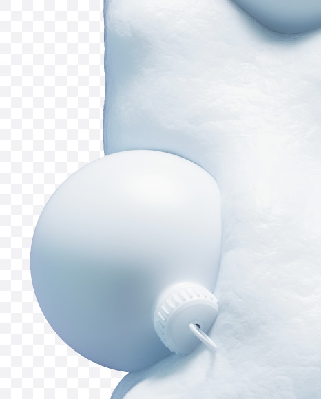 F white from Christmas snowballs on Yellow Images Creative Fonts - S74076
