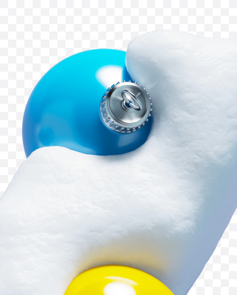 percent from Christmas snowballs on Yellow Images Creative Fonts - S74143