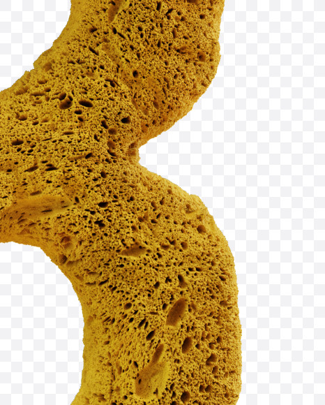 3 from Yellow sponge alphabet on Yellow Images Creative Fonts - S74246