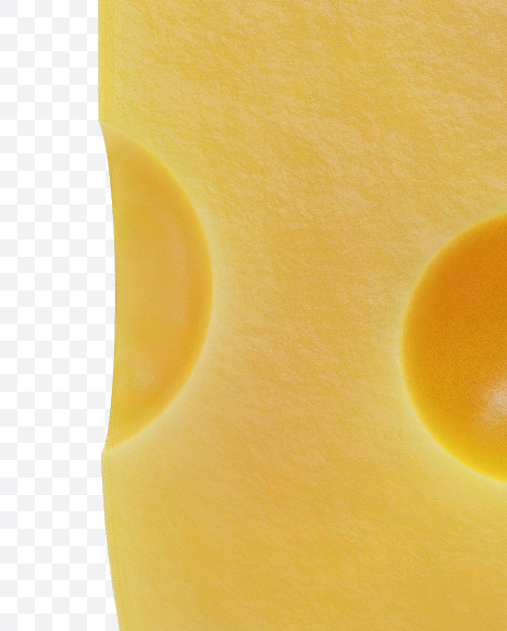 Letter U from Cheese Alphabet on Yellow Images Creative Fonts - S74385