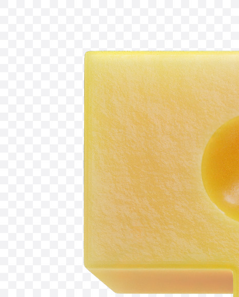 Letter T from Cheese Alphabet on Yellow Images Creative Fonts - S74384