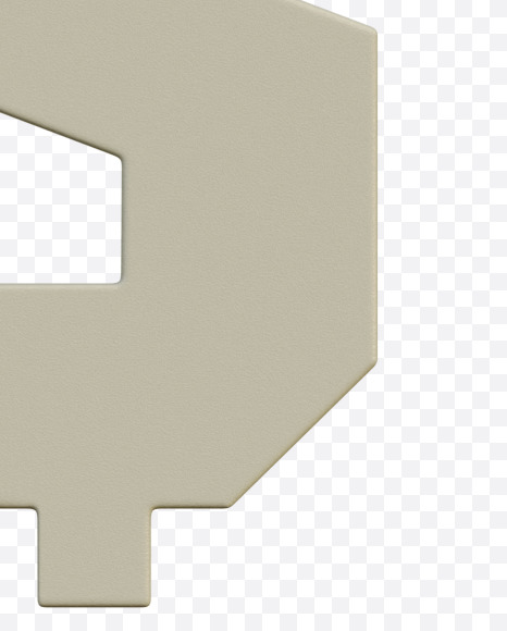 $ from Gboy 3d Alphabet - View 1 on Yellow Images Creative Fonts - S75748