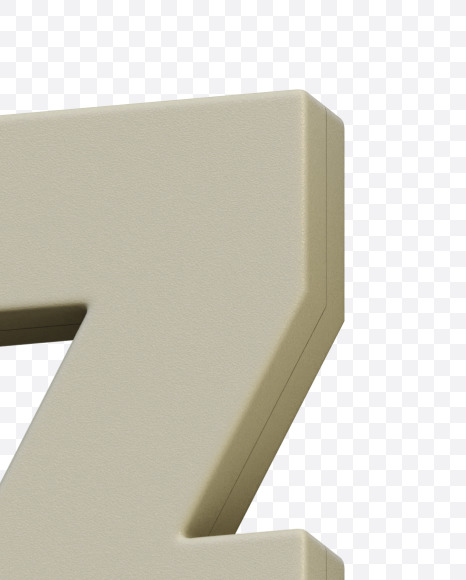 7 from Gboy 3D Alphabet - View 5 on Yellow Images Creative Fonts - S75784