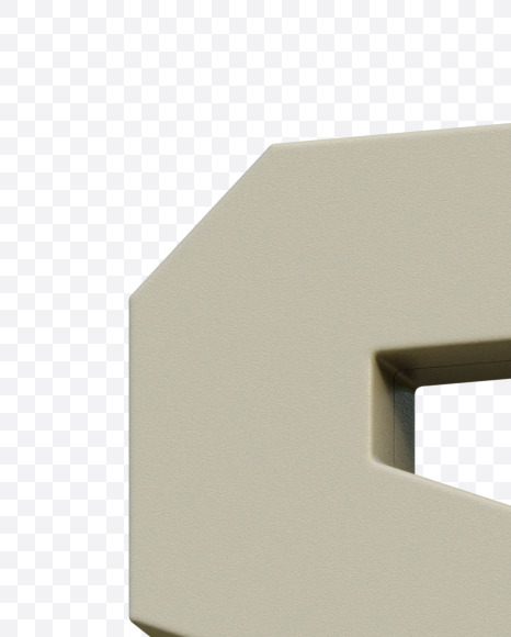 Letter S from Gboy 3D Alphabet - View 5 on Yellow Images Creative Fonts - S75770