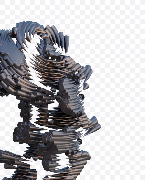 2 from Abstract 3D Alphabet View 1 on Yellow Images Creative Fonts S75232