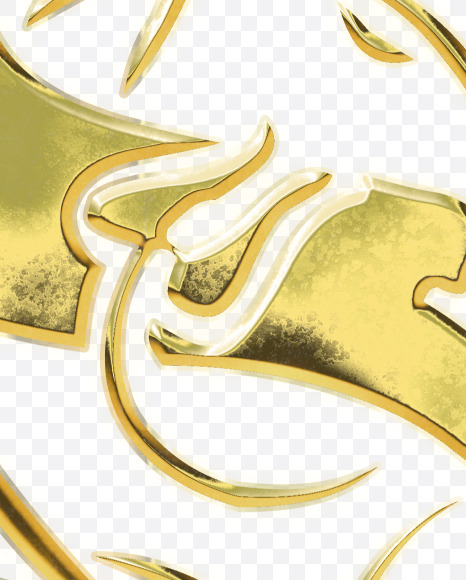 Letter S from Golden Gothic Alphabet on Yellow Images Creative Fonts - S75123