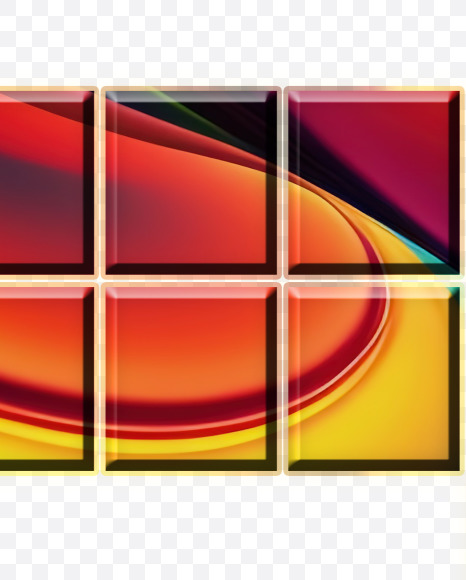 Letter Z from Abstract Mosaic Aphabet on Yellow Images Creative Fonts - S75157