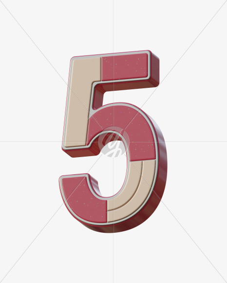 5 from Abstract Plastic Sign 3D Alphabet - View 5 on Yellow Images Creative Fonts - S75656