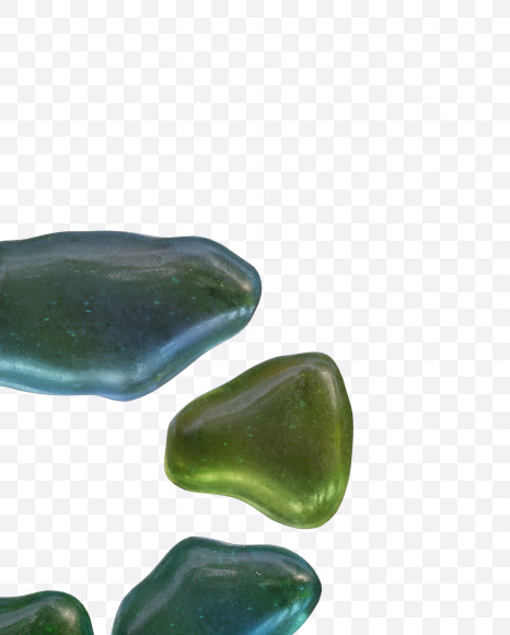 Letter R from Beach Gems Alphabet on Yellow Images Creative Fonts - S78577